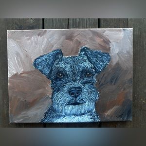 RIKKISRATPACK portrait of miniature schnauzer